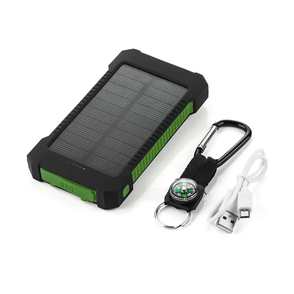 2025 Newest Product 10000mah Solar Power Bank Christmas Gift Solar Recharging Power Bank for Different Mobile Phone