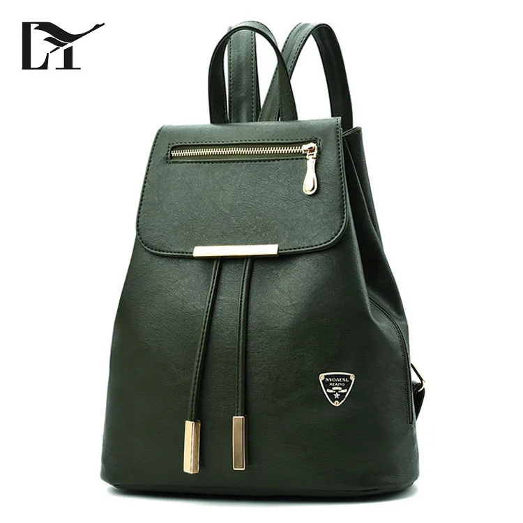 olive leather backpack