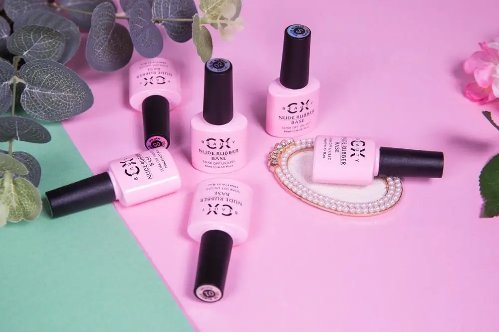 OEM/ODM 2 Step Gel Nude Color French Rubber Base Coat
