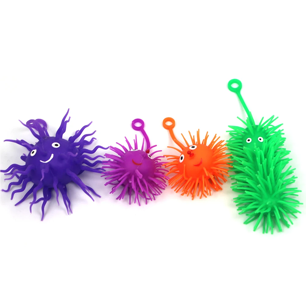 Новый дизайн 2019, лидер продаж, пушистый мяч из термопластичной резины, мягкий мяч из термопластичной резины для детей, милые антистрессовые игрушки