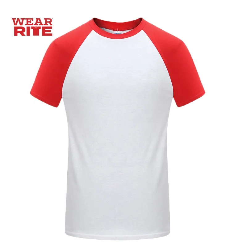 Double Needle Bottom Hems Raglan t Shirt