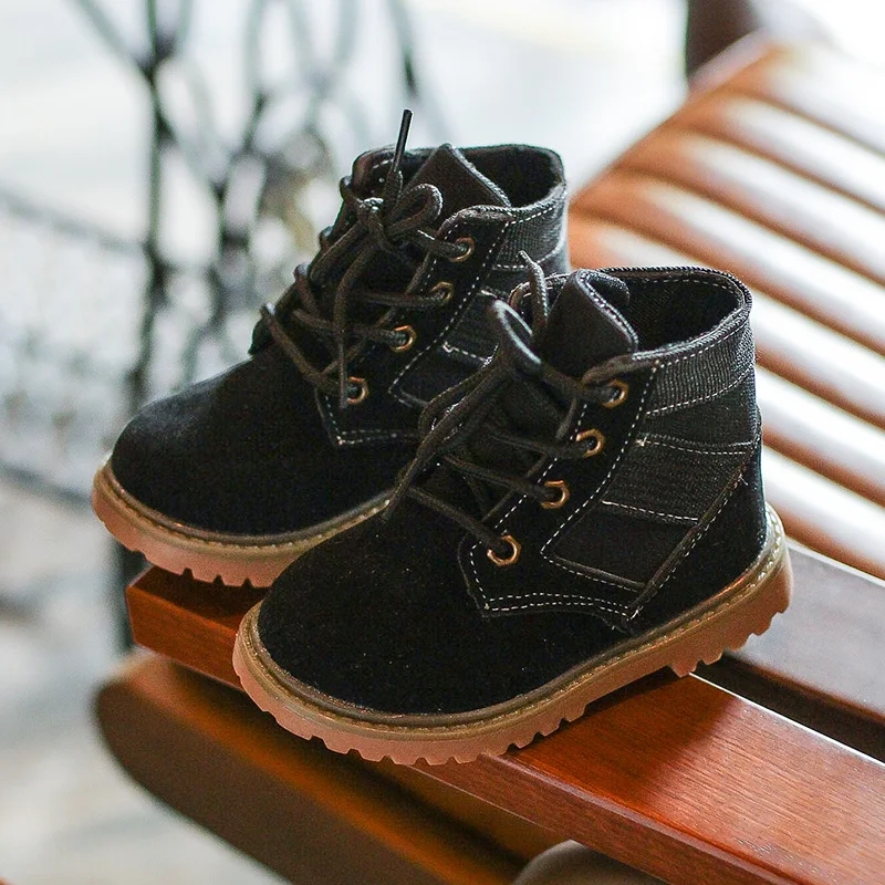 Новый дизайн; Стильные повседневные Зимние полуботинки для мальчиков; Обувь
