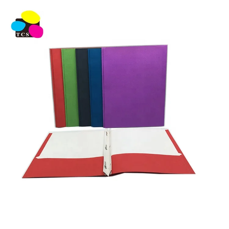 Папки для файлов из крафт-бумаги 2 кармана разные цвета 100 шт./коробка