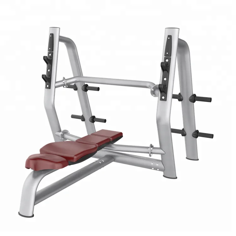 MOQ 1 Gym Use Bodybuilding Machine Weight Bench Workout Gym Home Fitness Equipment Flat Bench for Exercise