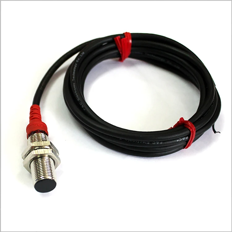 Sensore Di Prossimità Induttivo M12 Impermeabile, 3 Fili, DC, Connettore M12, Tipo PNP NO Non-flush 4mm