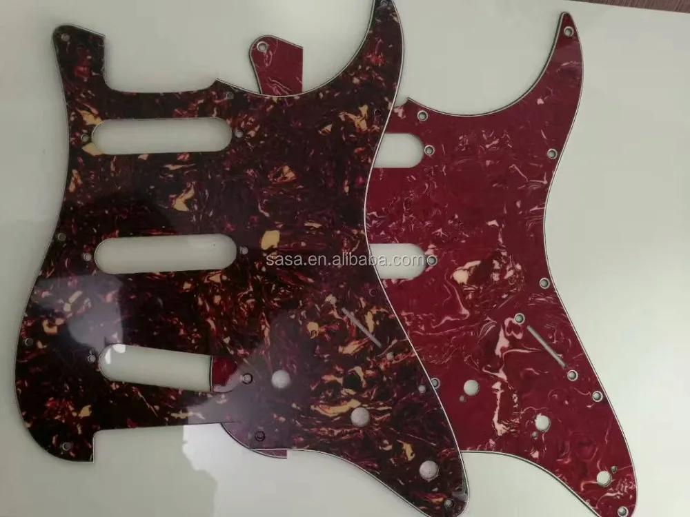 Red Tortoise Shell Guitar  ST SSS Pickguard