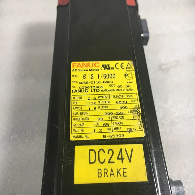 Fanuc Spare Parts AC Servo Motor A06B-0116-B403 A06B-2116-B403