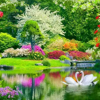 Full Manufacturer Experience Spring landscapes 5d diamond painting diy crafts art on the wall