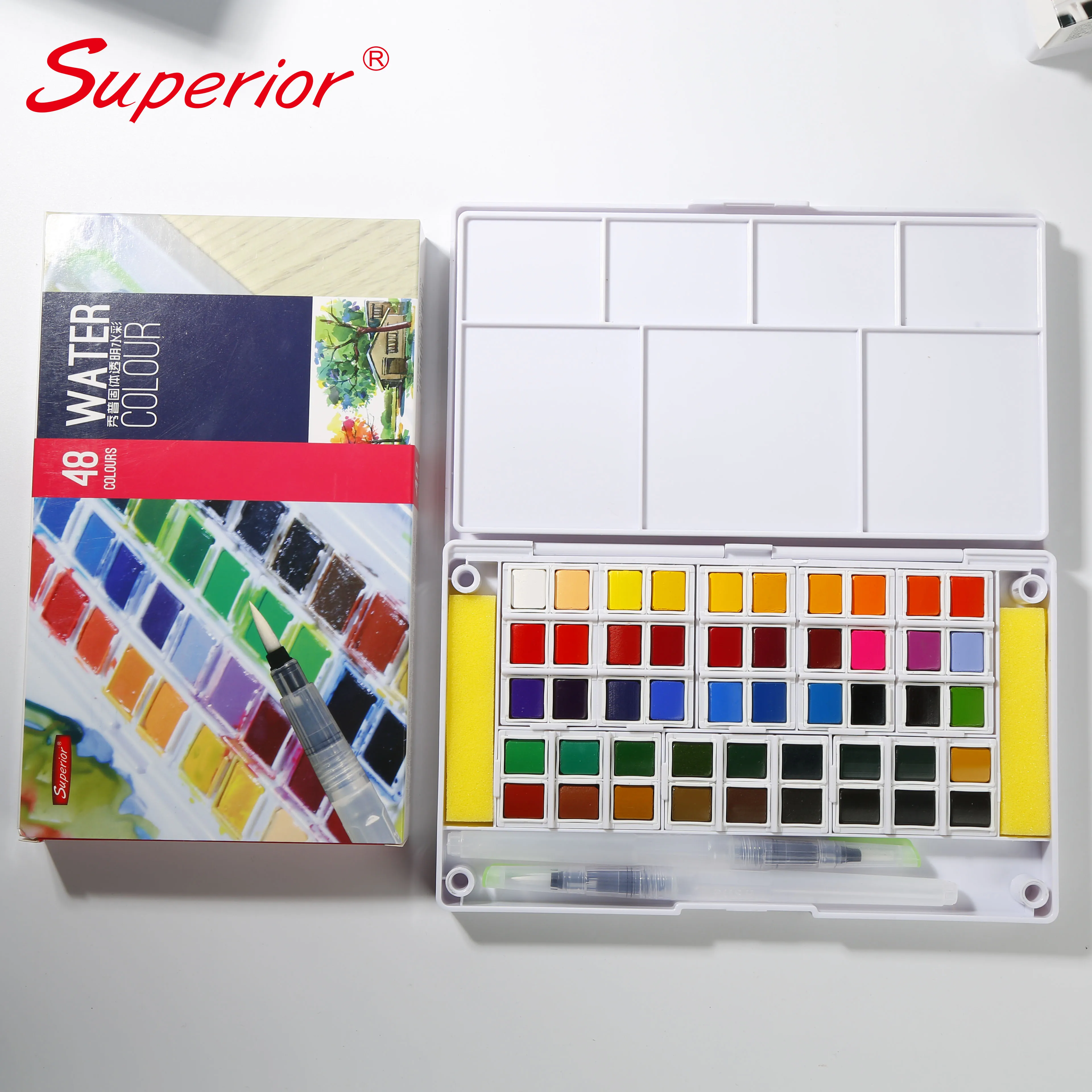 superior solid water color painting sets