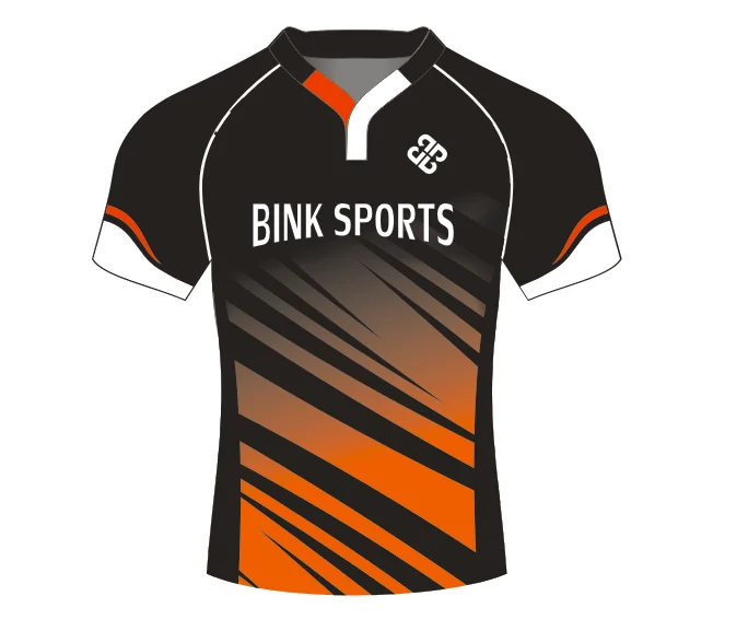 Bink Design Sublimation Customized logo Polo Shirt Cricket Shirt