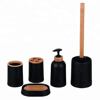 5pcs Bathroom Items Chinese Bathroom Accessories Set Black - Buy ...