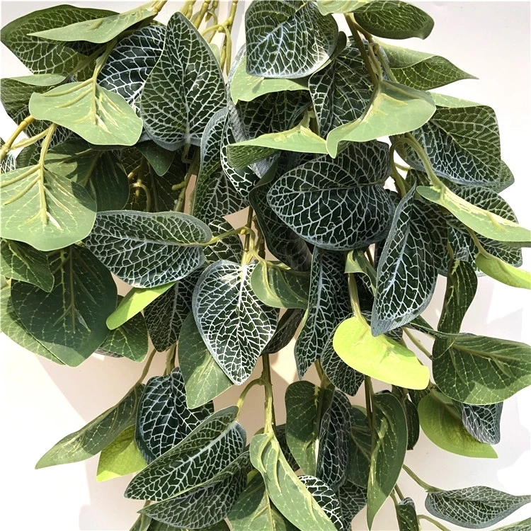 Wholesale Plastic Artificial Green Leaves Green Spring Grass Wall Hangings Plants for Decoration