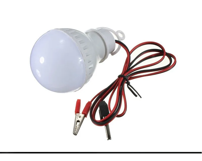 3W E27 6000K LED Bulbs Lamp Home Camping Hunting Emergency Outdoor Light DC 12V 