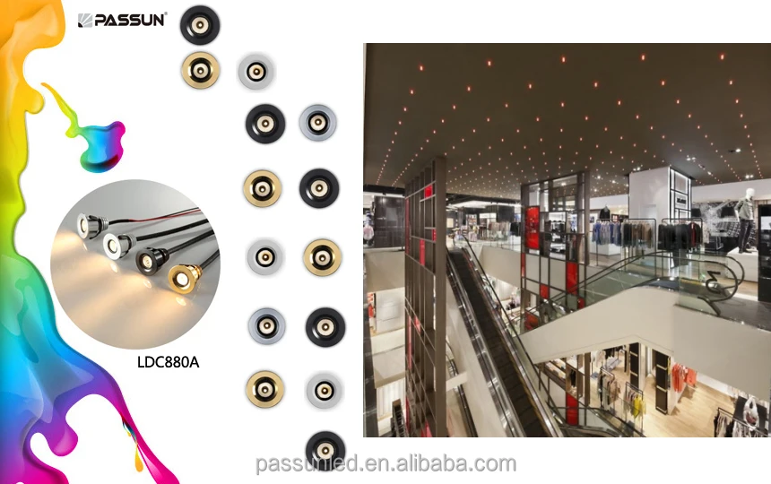 Mini Dot Lamp Small showcase Lamps Recessed Mounted Led Spotlight