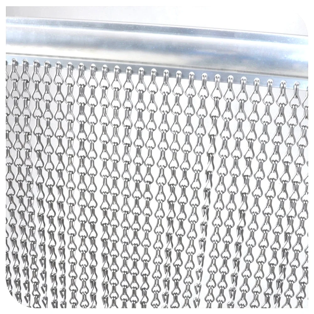 210CM Aluminium Chain Curtain Metal Door Screen Fly Insect Blinds Pest Control 