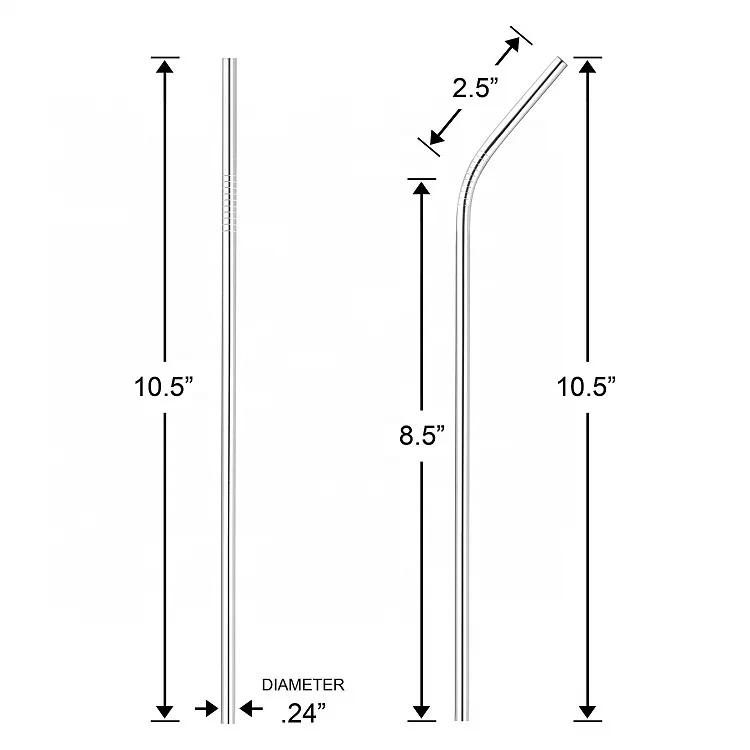
 Индивидуальный Логотип многоразовые 304 стаканы металлические соломинки набор  