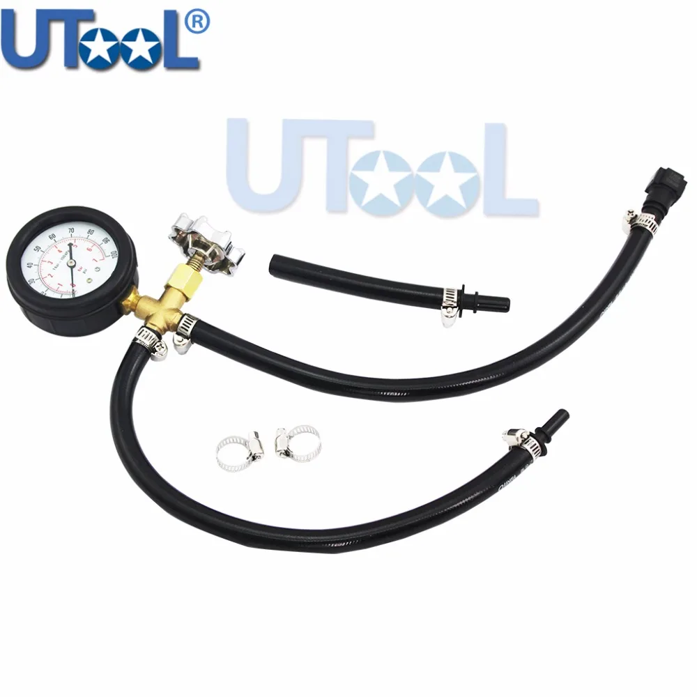 Quick Connected Fuel Pressure Gauge Fuel Injection Pump Pressure Tester