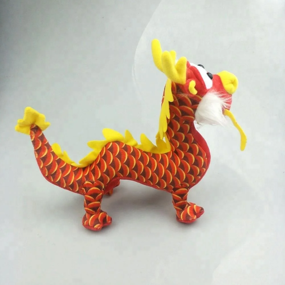 25cm Length Plush Dragon Toys Red Chinese Dragon Soft Toys Buy Dragon