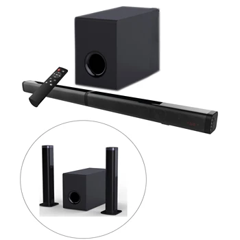 Samtronic 2.1ch取り外し可能RMS80Wワイヤレステレビサウンド