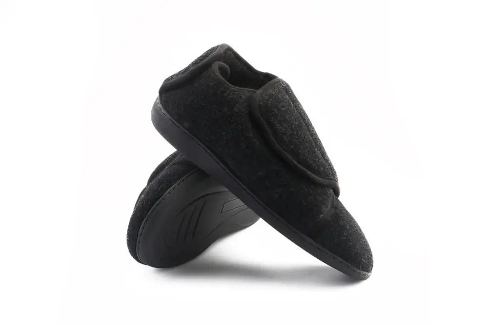 
Тапочки для диабетиков с широким регулируемым ремешком, ортопедические домашние тапочки с пенным наполнителем с эффектом памяти, гелевые тапочки GE08 