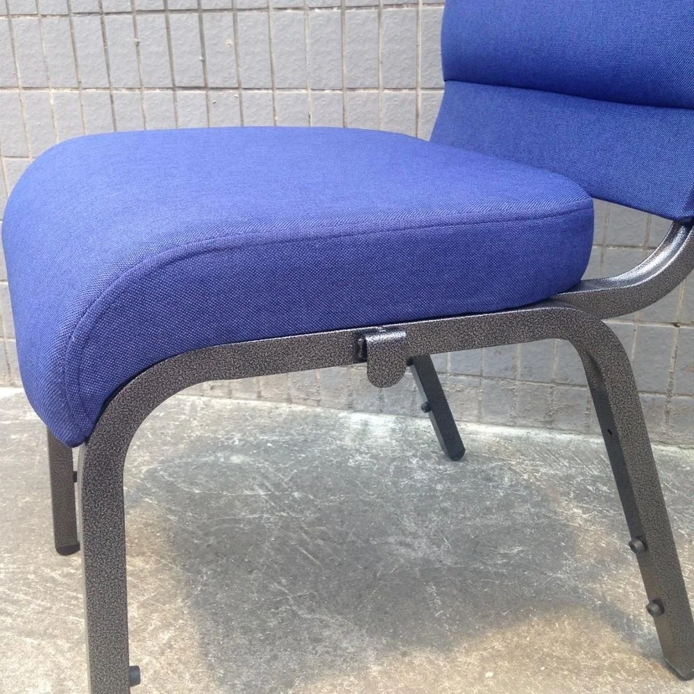 Upholstered Church Chairs Interlocking Customized Church Chairs with Book Rack