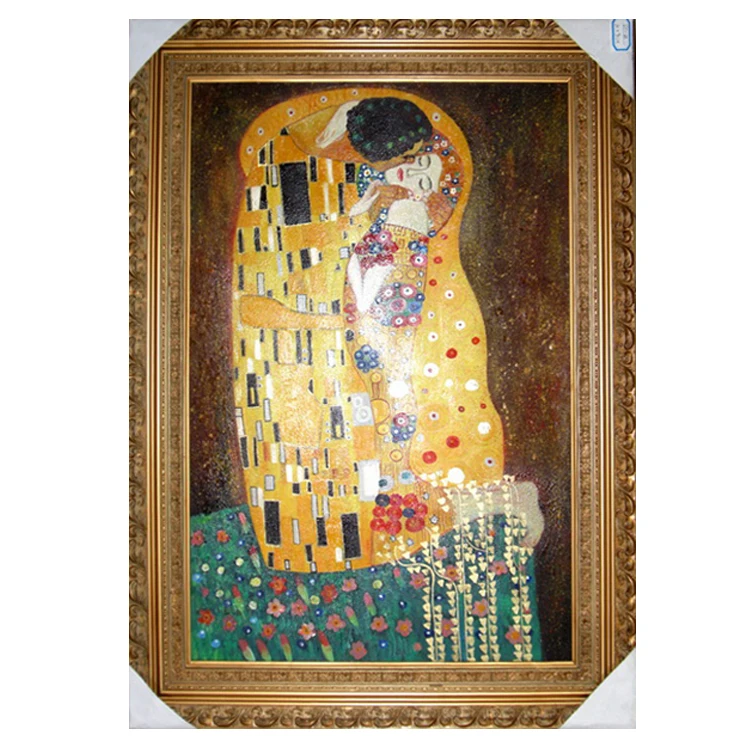 36％割引最新デザインの 手绘油画【kiss】 絵画/タペストリ 美術品-OTA.ON.ARENA.NE.JP