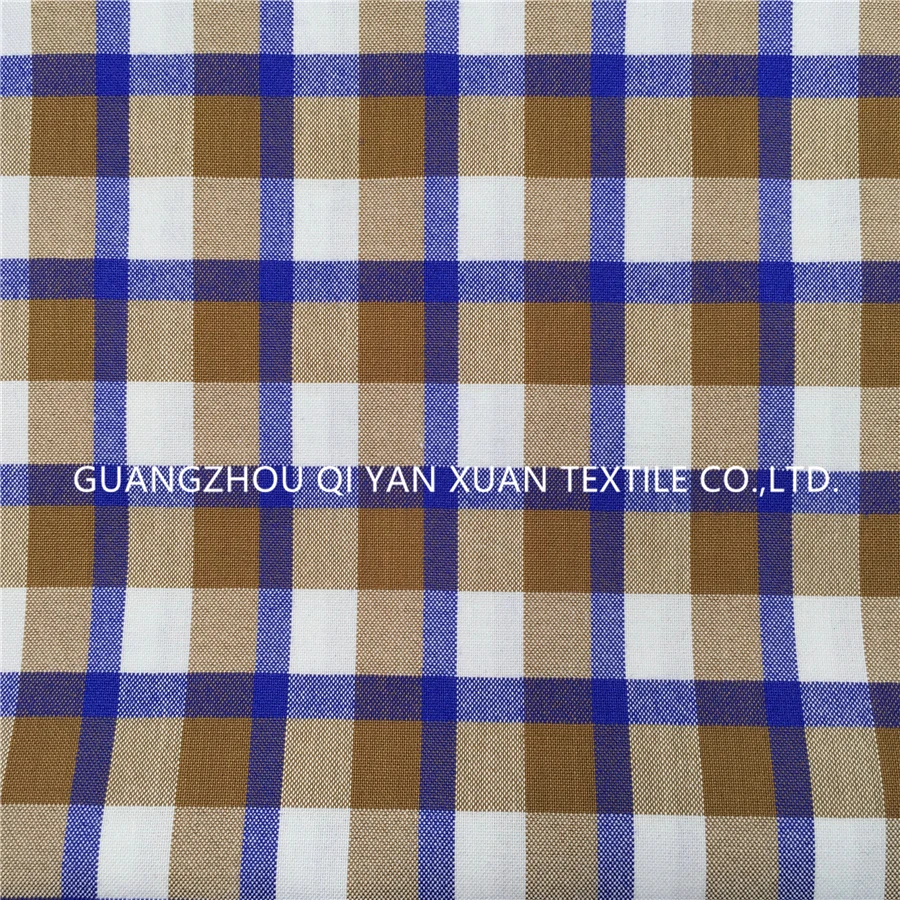 Wholesale  Polyester viscose elastane blend material plaid design textured suiting  men's suit  blazer fabric for summer cloth
