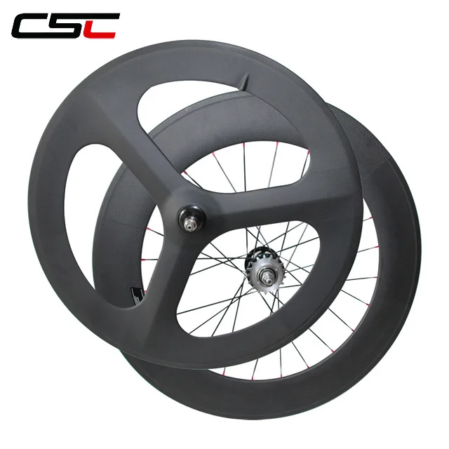700C 88mm Clincher Track Carbon Wheels Fixed Gear Rear Clincher Carbon Wheels 