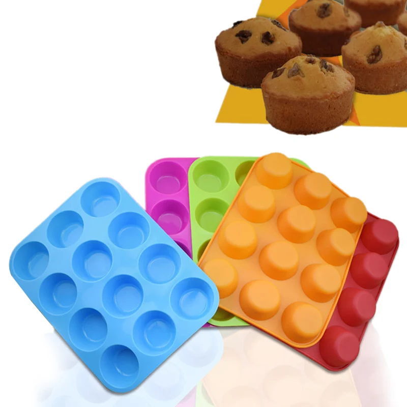 Verschiedene Farben Eddingtons Mini Silikon Muffin Cupcake Tassen Set mit 24 