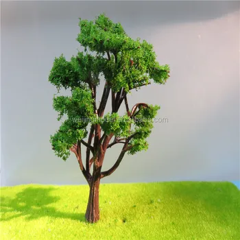 Set D'arbres Miniatures Réalistes – 12 Cm, En Plastique, Pour Maquettes De Train, Maisons De Poupée Et Projets DIY