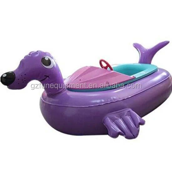 High Quality Small Electric Kids Paddle Boat Inflatable Swimming Pool Toys Boat Inflatable Bumper Boat for Rental Carton Box