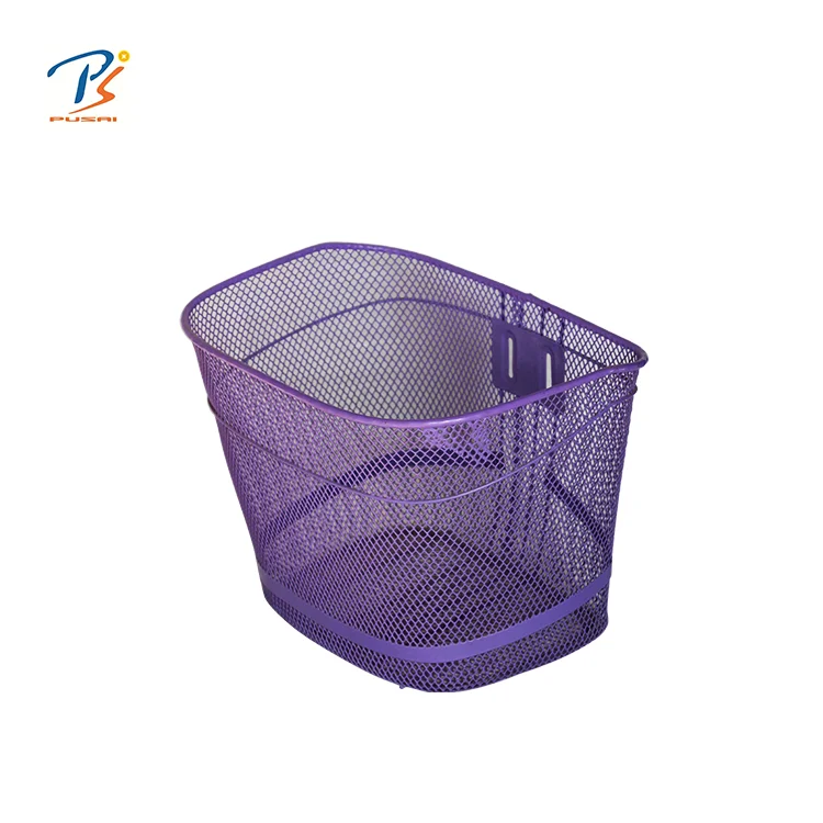 purple bike basket