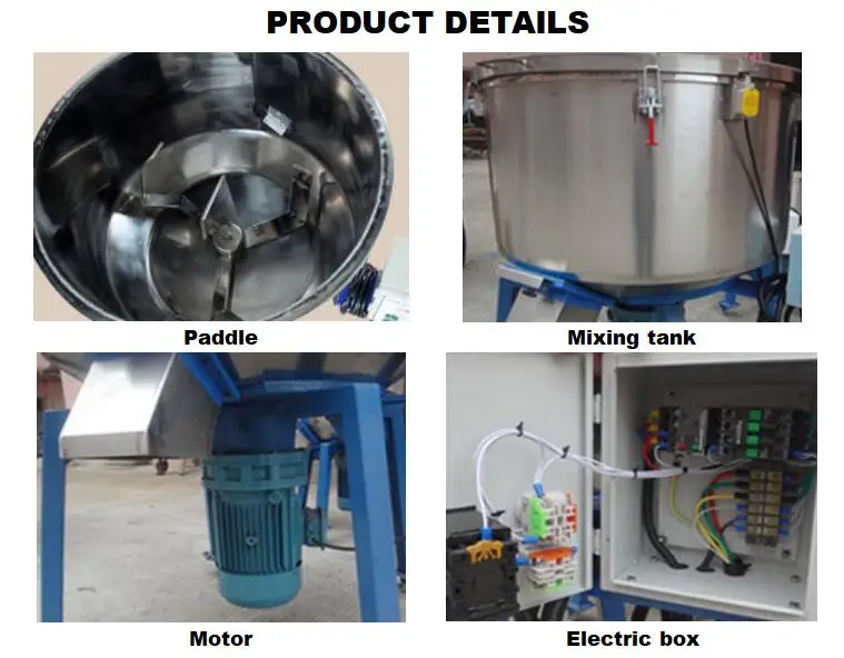 Plastic Raw Material Vertical Color Mixer Machine
