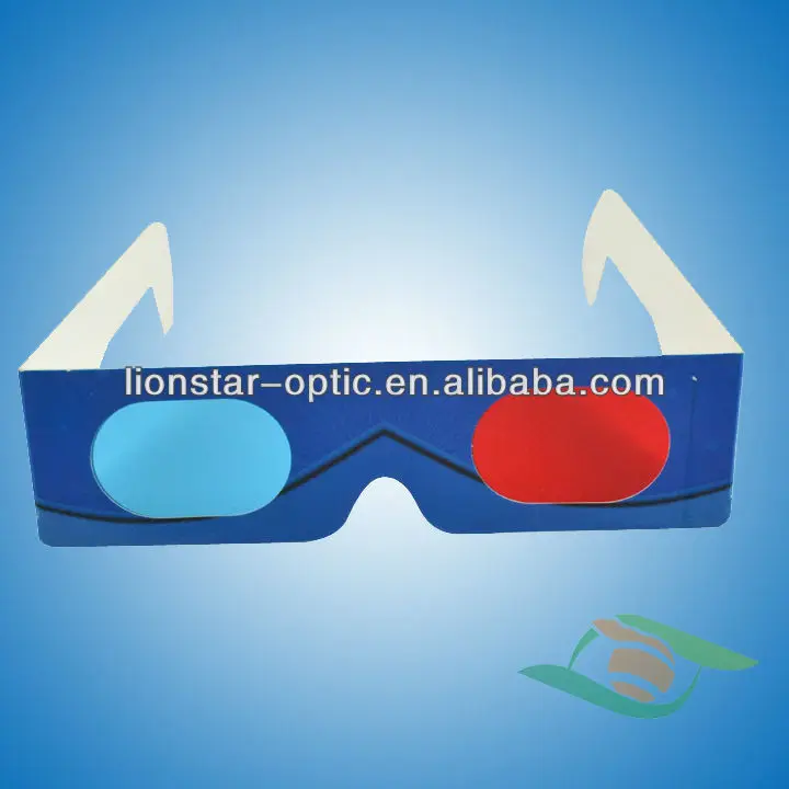 Excellent 3D Effect Custom Logo Paper Red Cyan Red Green 3D Paper Glasses 3D Glasses Custom Paper Anaglyph Glasses