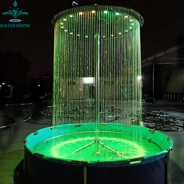 Programmable Design Digital Controlled Indoor Wire Decorative Water Curtain Rain Fountain Price for Sale