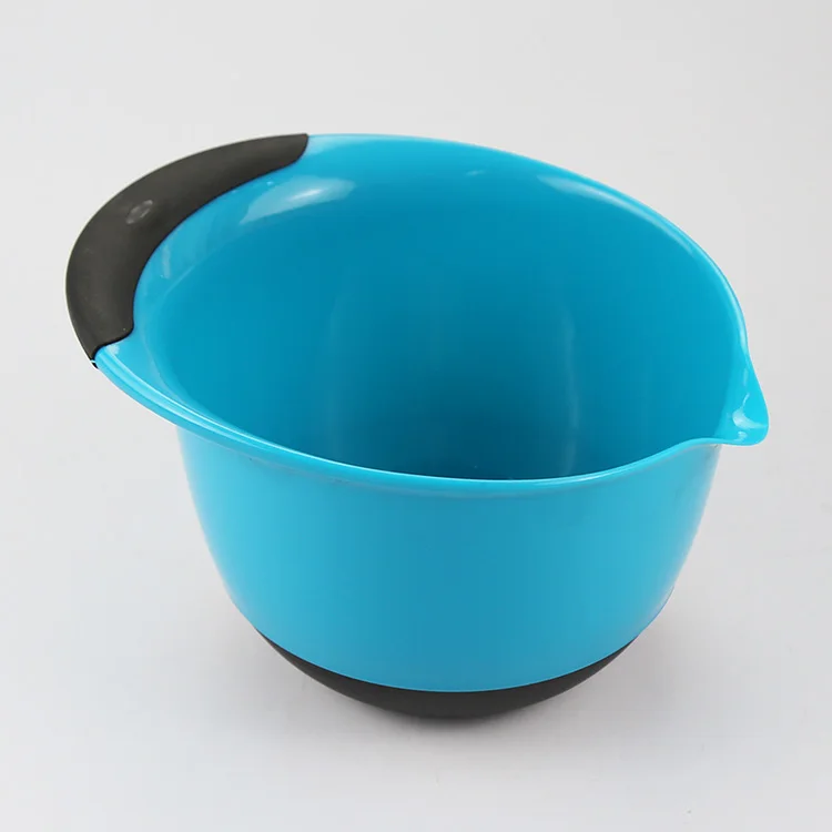 3 Piece Plastic Mixing Bowl Set Three Sizes Small Large Capacity For ...