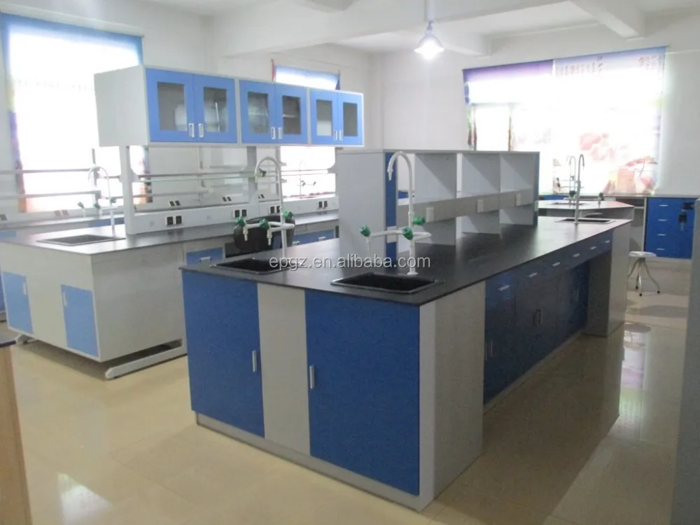 High Quality Laboratory Furniture Center Lab Table for Chemical Biology Science Lab Table