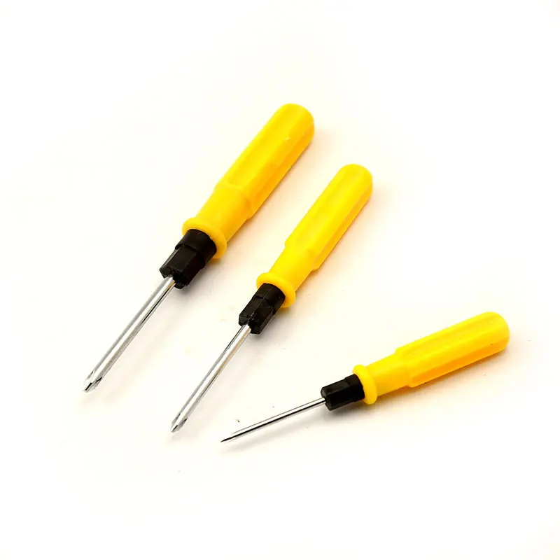 Yellow Handle Slotted Phillips Cross Head Screwdriver 6.7 Inchlength