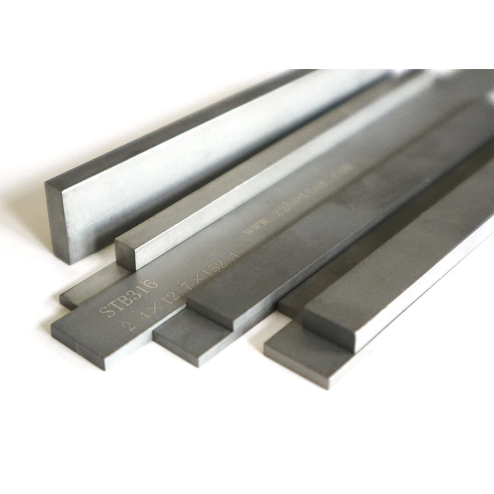 Pure Tungsten Carbide blanks flat  high density 3/4" x 1/4" x 5/64" 2 pieces 