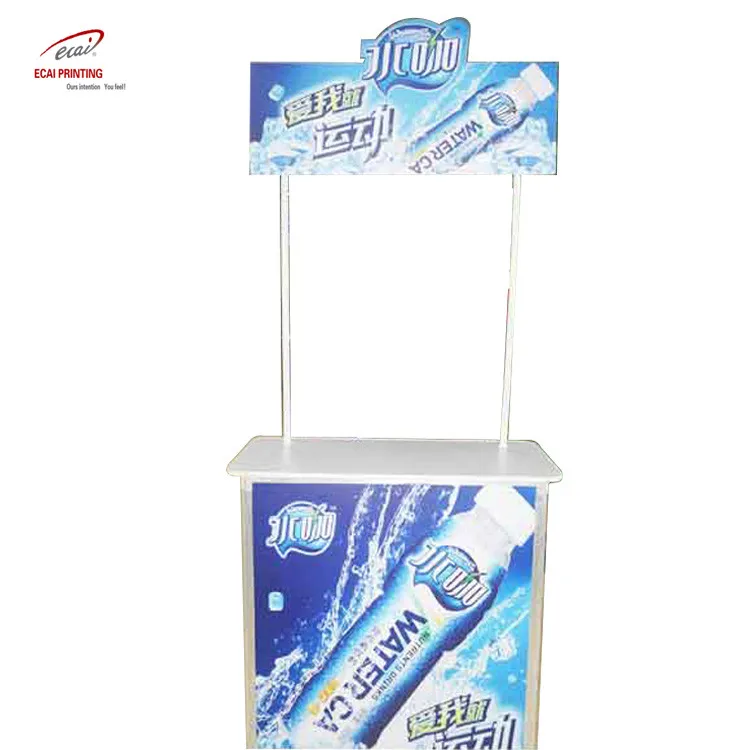 Высококачественная портативная пластиковая витрина, стол, Рекламная стойка для маркетинговой рекламы