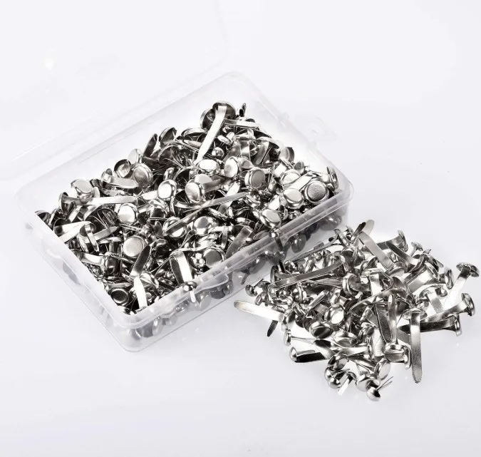 Silver Snowflake Paper Fasteners Brads Assortment Set - 50 Count – Country  Croppers