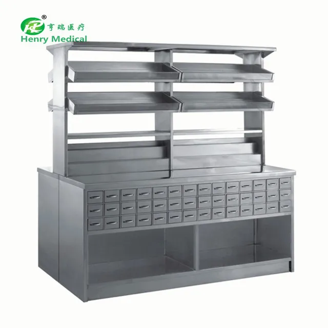 
 HR-C05 Hospital Furniture  Chinese Medicine Cabinet  with drawers  