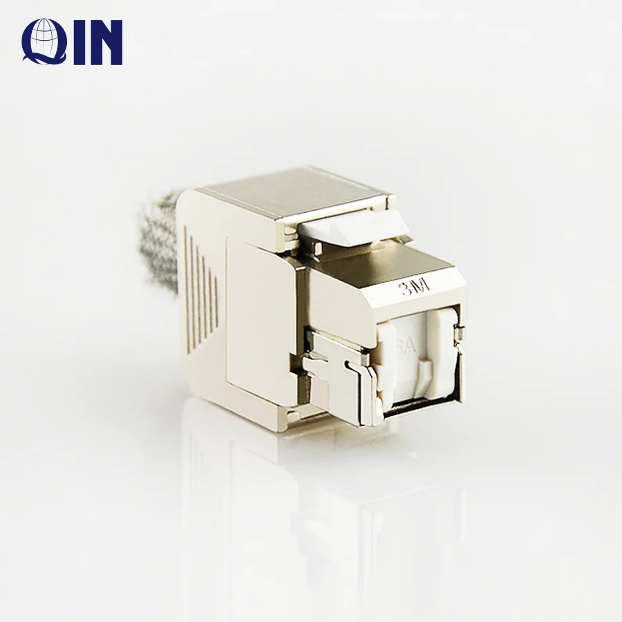 Высококачественный 3M CAT6A STP Keystone jack цинковый сплав RJ45 8P8C IO