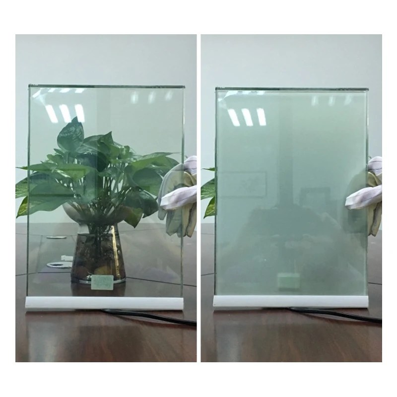 Transparent Smart Window Electric Switchable Privacy Glass Solid Hollow for Hotel Decoration Factory Price PDLC Smart Glass