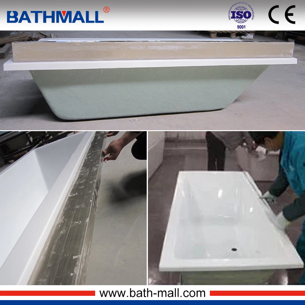 Triangular Acrylic Half-round Corner Plastic Bathtub Simple with Frame Control Panel for Soaking