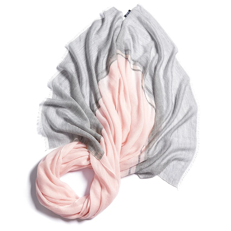 IMF Ring Cashmere Soft Thin Summer Women Hijab Cashmere Scarf