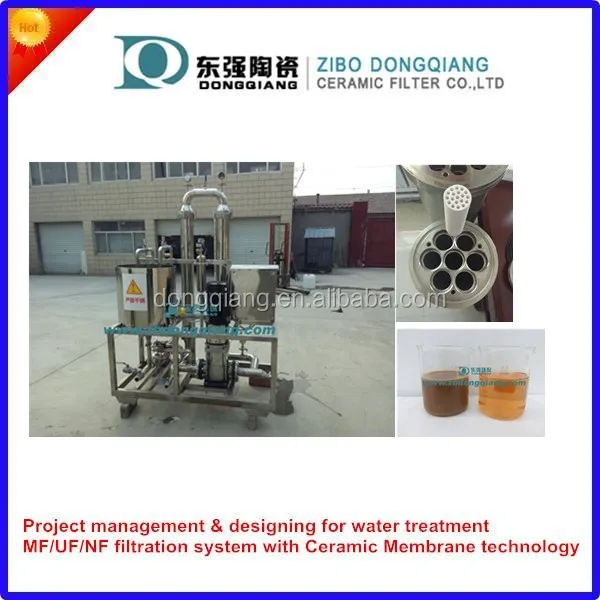 Beer Fermentation Clarification With Ultra Filtration and Micro Filtration Ceramic Membrane Filter
