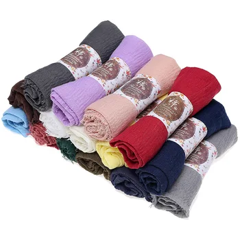 wholesale scarf women dubai hijab fashion viscose turkish instant hijab crinkle muslim hijab scarf