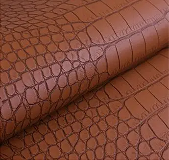 Embossed Crocodile Leather Synthetic PVC Material for Luxury Bag Car Seat Furniture Decorative Purposes Waterproof Sofa Gloves