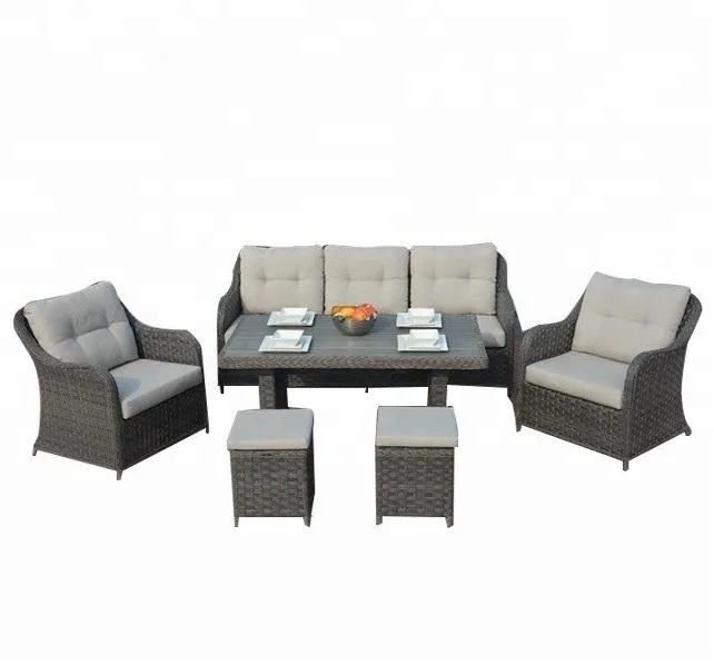 7 seater rattan